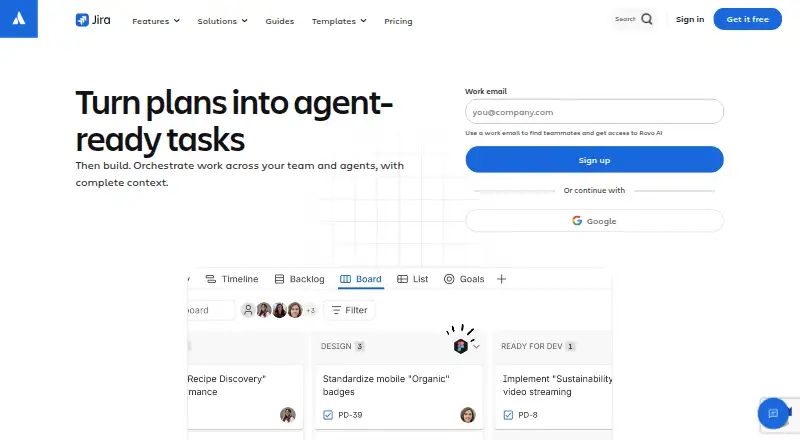 Jira's own site, as our research read it