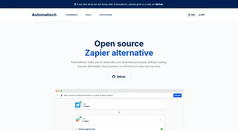 Automatisch's own site, as our research read it