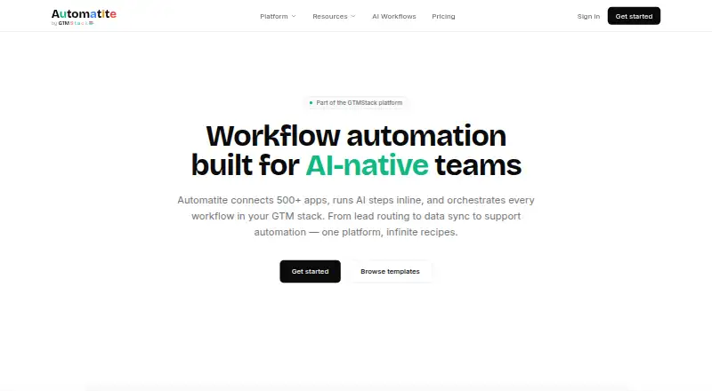 Automatite's own site, as our research read it