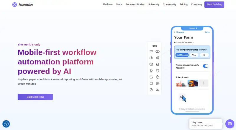 Axonator's own site, as our research read it