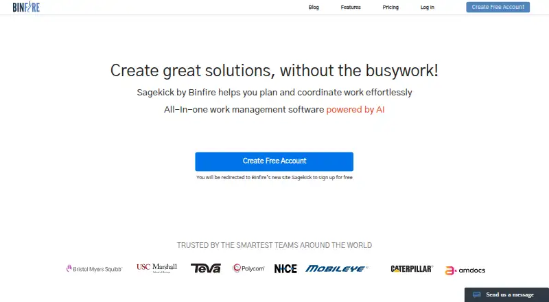 Binfire's own site, as our research read it