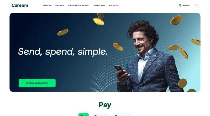 Careem Pay's own site, as our research read it