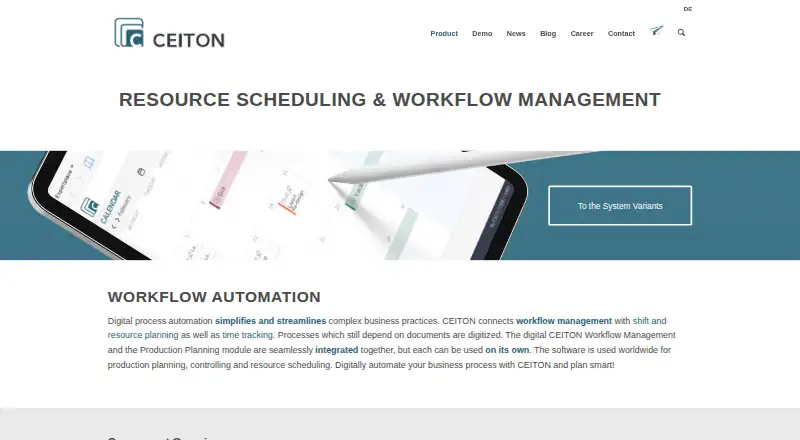 CEITON's own site, as our research read it