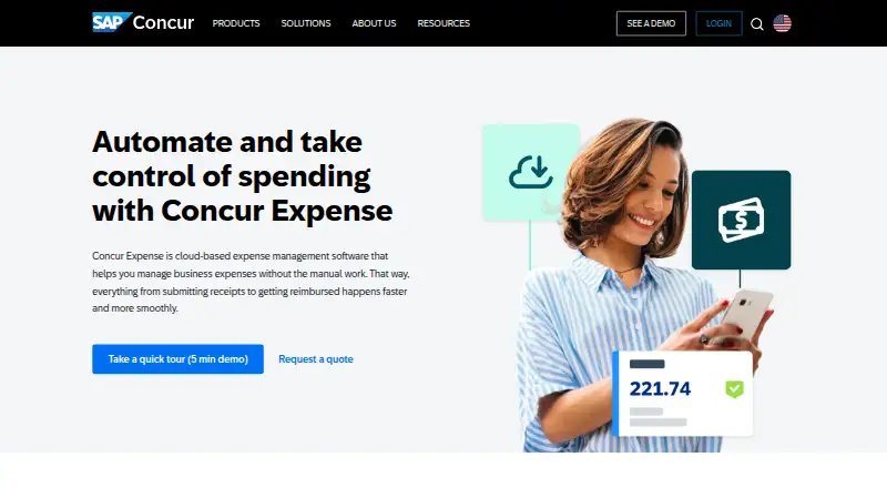 SAP Concur Expense's own site, as our research read it