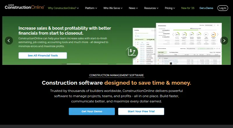 ConstructionOnline's own site, as our research read it