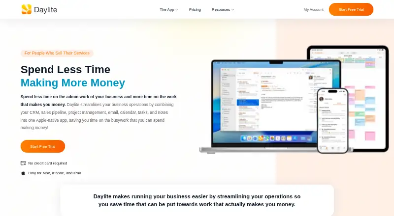 Daylite's own site, as our research read it