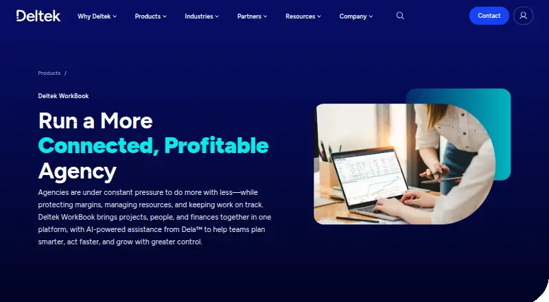 Deltek WorkBook's own site, as our research read it