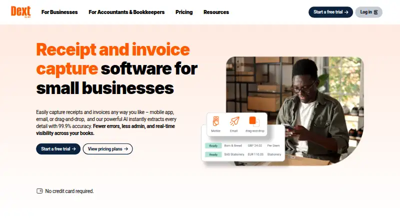Dext Prepare's own site, as our research read it