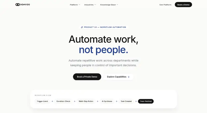 Donvoo Automation's own site, as our research read it