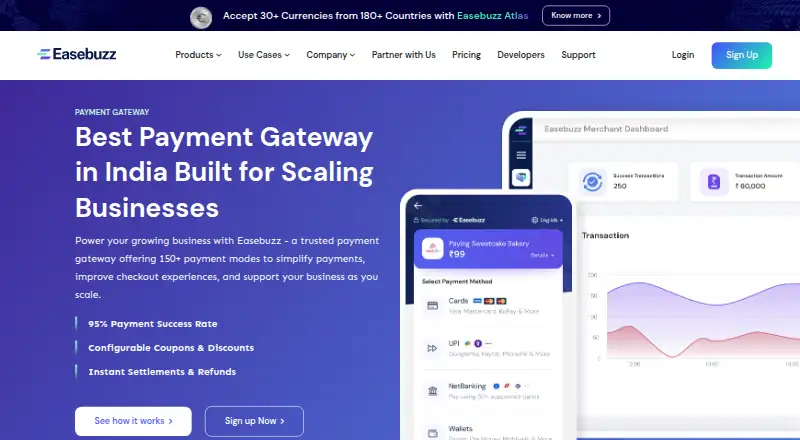 Easebuzz Payment Gateway's own site, as our research read it