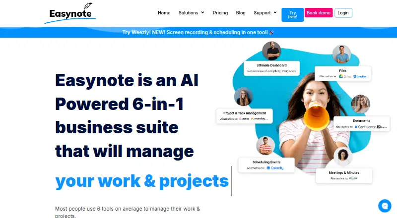 Easynote's own site, as our research read it