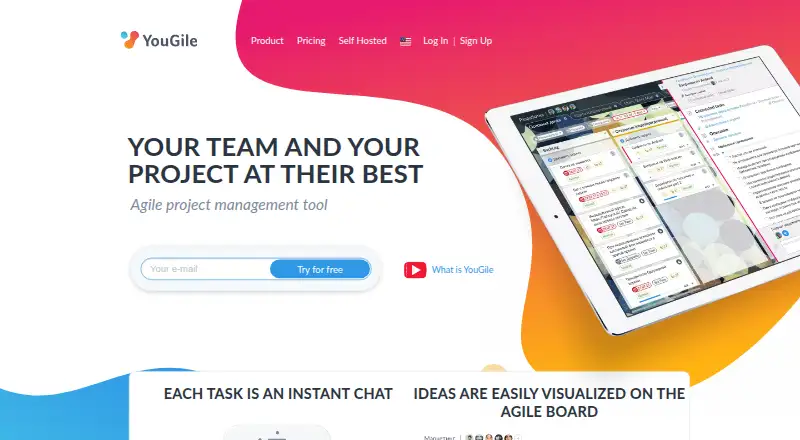 YouGile's own site, as our research read it