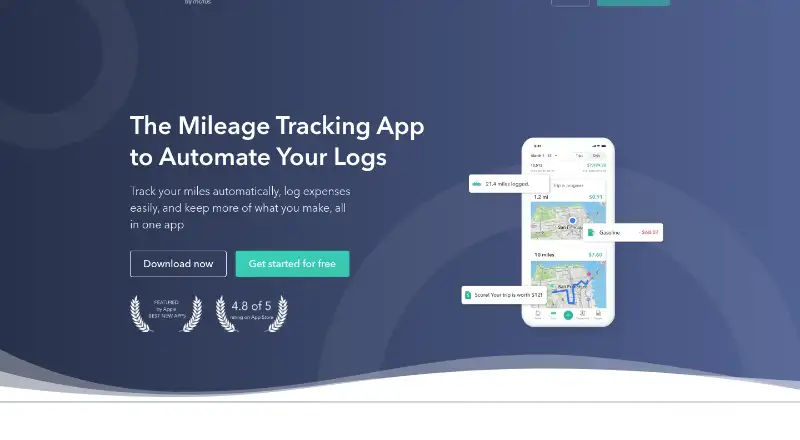 Everlance's own site, as our research read it