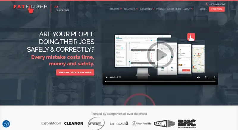 FAT FINGER's own site, as our research read it