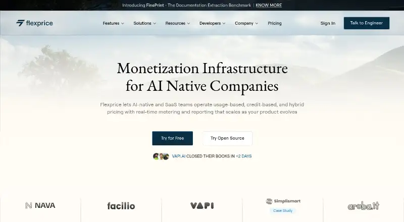 Flexprice's own site, as our research read it