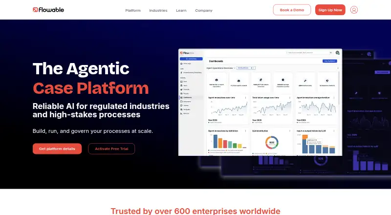 Flowable's own site, as our research read it