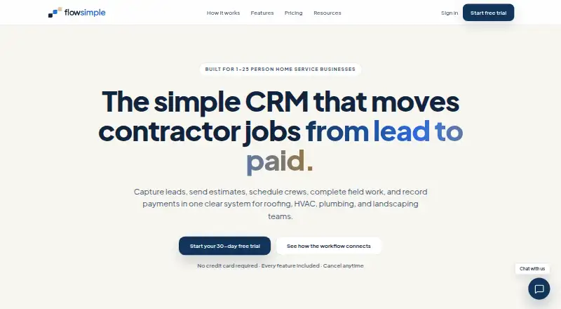 FlowSimple's own site, as our research read it