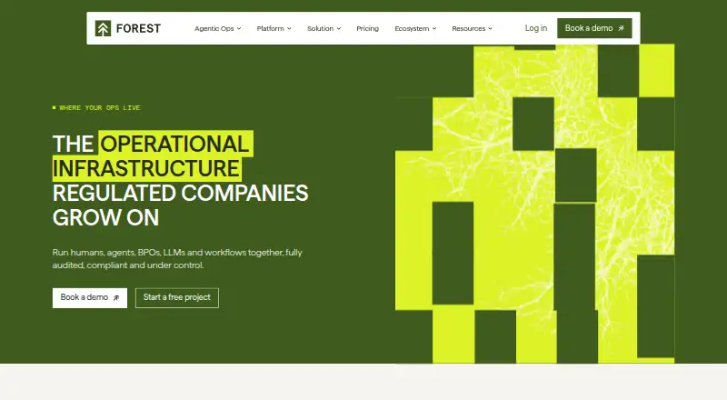 Forest Admin's own site, as our research read it