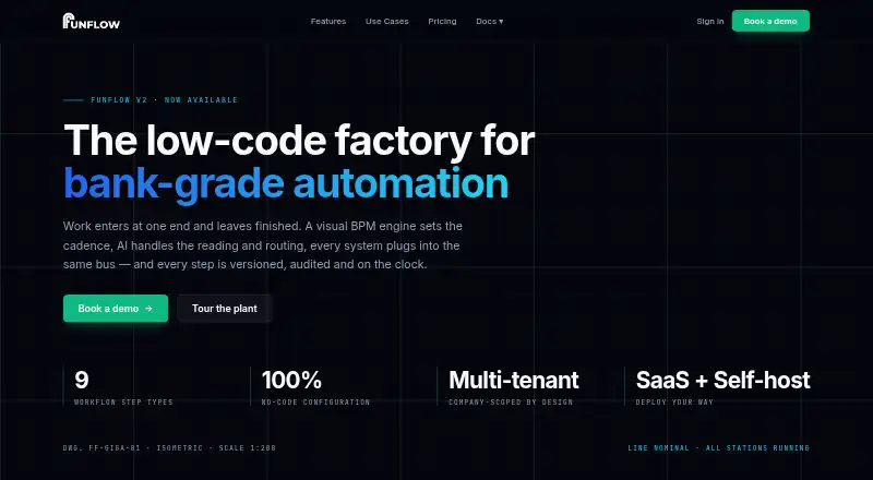 Funflow's own site, as our research read it