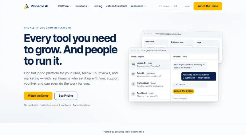Pinnacle Ai's own site, as our research read it