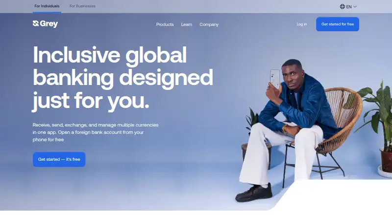 Grey's own site, as our research read it