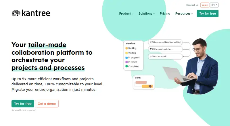 Kantree's own site, as our research read it