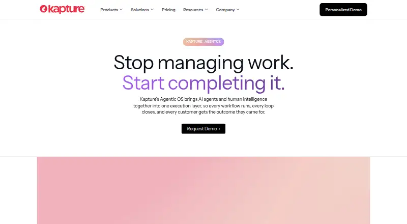 Kapture CRM's own site, as our research read it