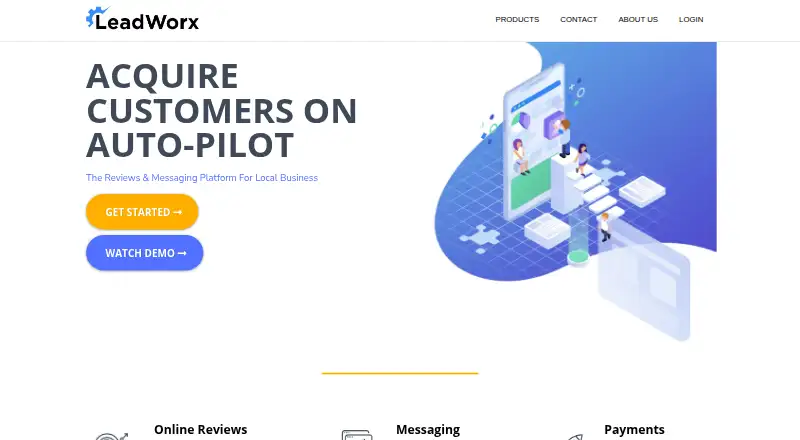 LeadWorx's own site, as our research read it