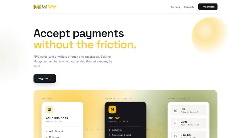 M1Pay's own site, as our research read it