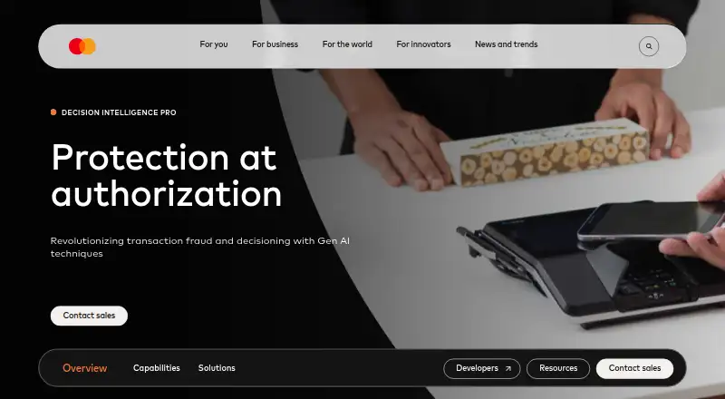 Mastercard Digital Enablement Service's own site, as our research read it
