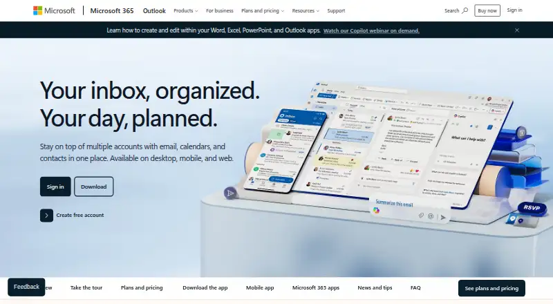 Microsoft Planner's own site, as our research read it