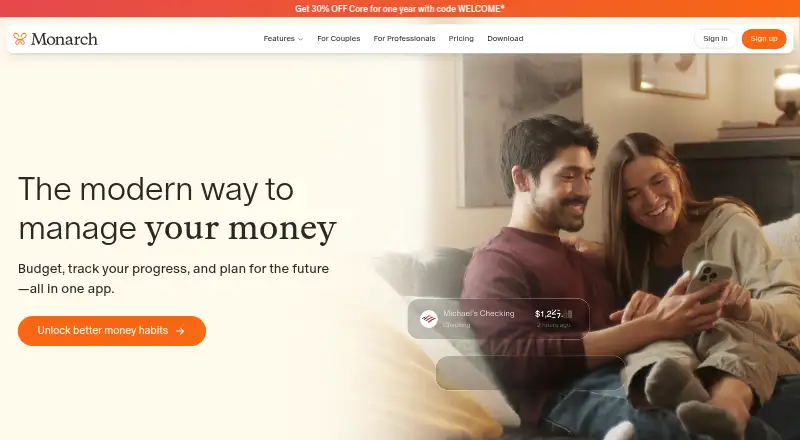 Monarch Money's own site, as our research read it