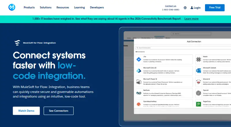MuleSoft for Flow: Integration's own site, as our research read it