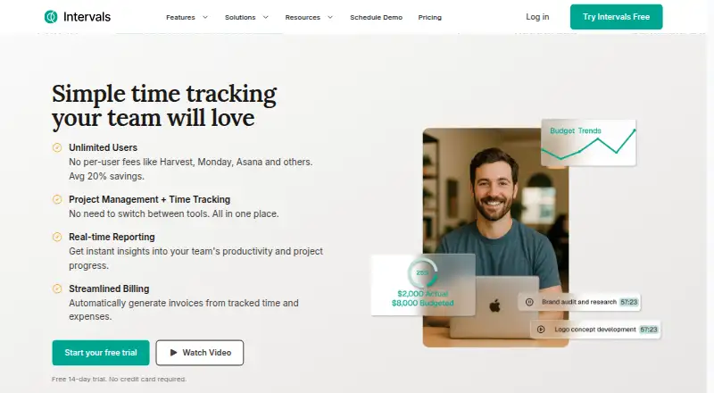 Intervals's own site, as our research read it