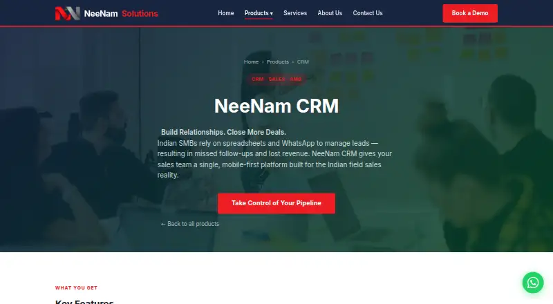 NeeNam CRM's own site, as our research read it