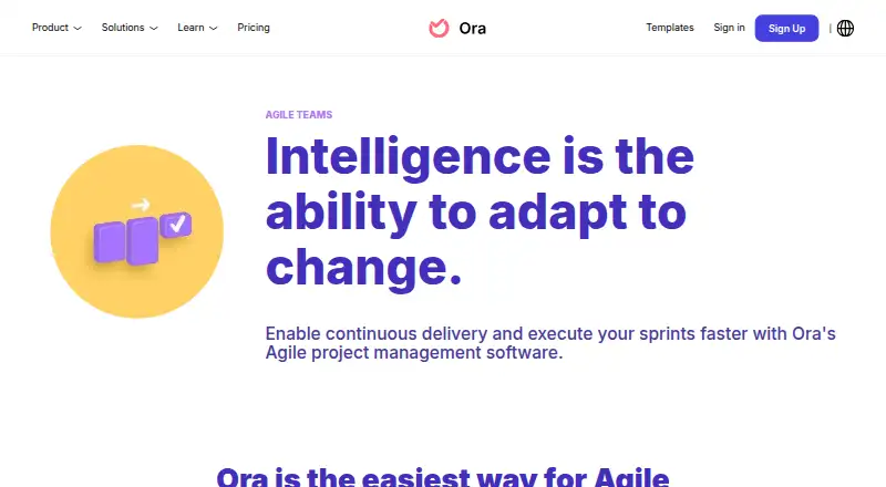 Ora's own site, as our research read it