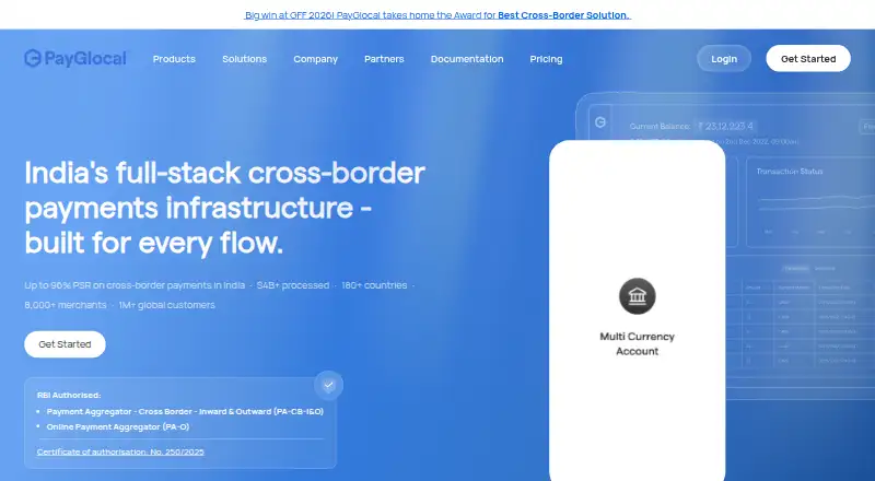 PayGlocal's own site, as our research read it