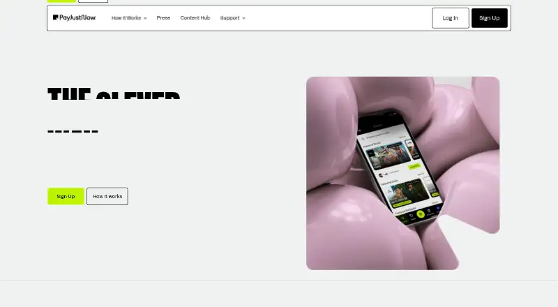 The PayJustNow homepage