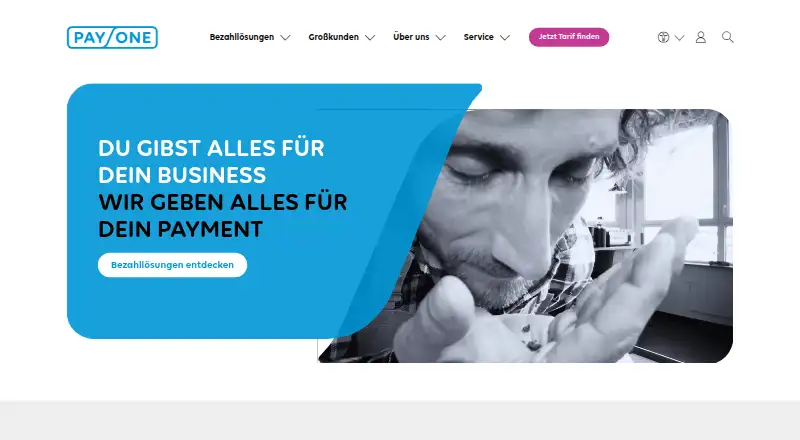 The PAYONE homepage