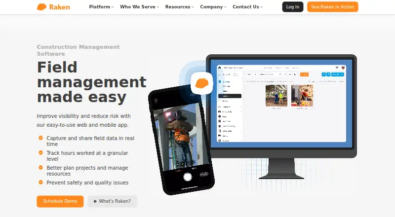 Raken's own site, as our research read it