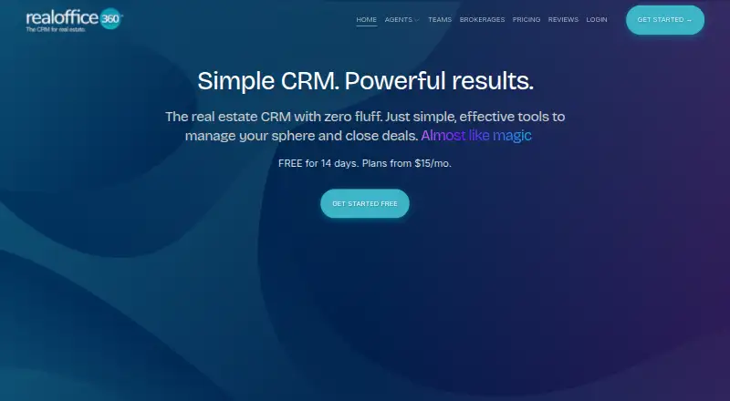RealOffice360's own site, as our research read it