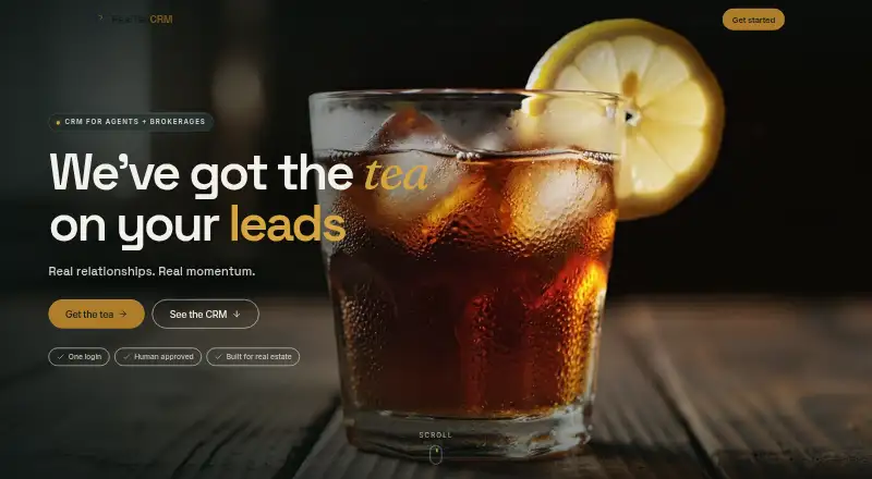 RealTeaCRM's own site, as our research read it