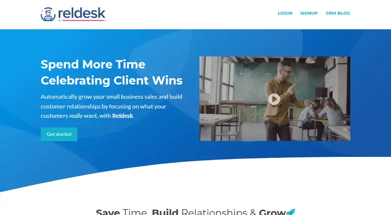 Reldesk's own site, as our research read it
