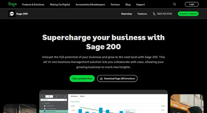 Sage CRM's own site, as our research read it