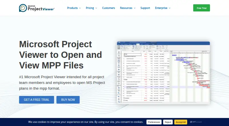 Seavus Project Viewer's own site, as our research read it