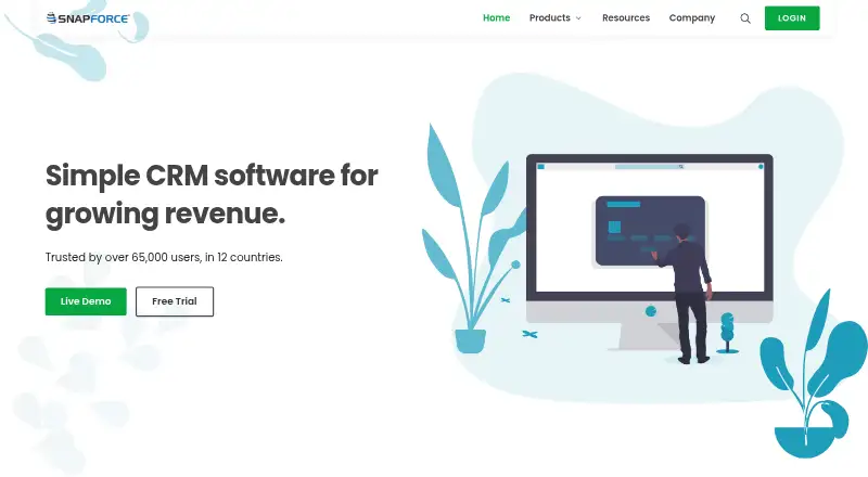 Snapforce CRM's own site, as our research read it