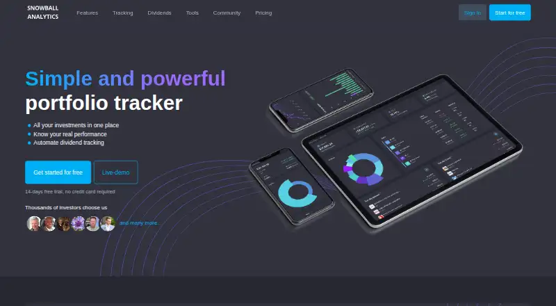 Snowball Analytics's own site, as our research read it