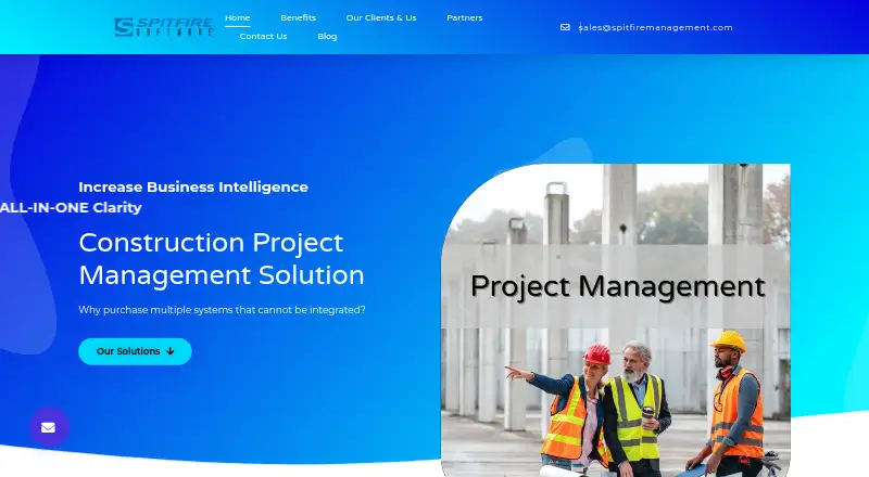 Spitfire Project Management System's own site, as our research read it