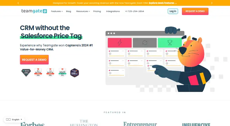Teamgate's own site, as our research read it