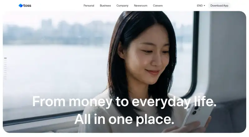 Toss's own site, as our research read it